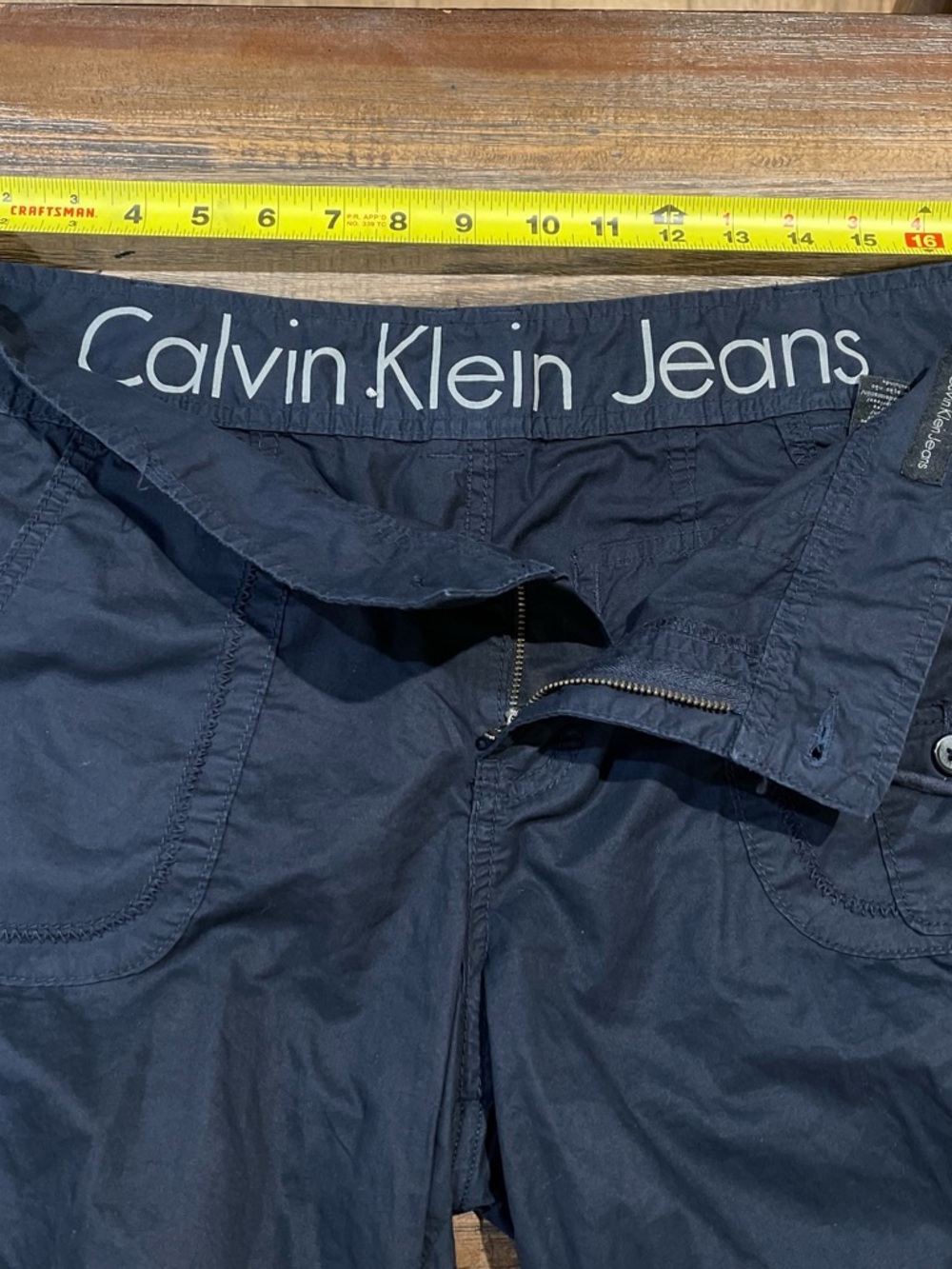 Calvin Klein Jeans Navy Utility Cargo Capris